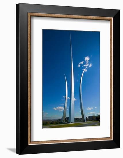 Three soaring spires of Air Force Memorial at One Air Force Memorial Drive, Arlington, Virginia...-null-Framed Photographic Print