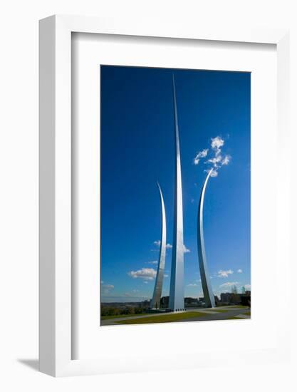 Three soaring spires of Air Force Memorial at One Air Force Memorial Drive, Arlington, Virginia...-null-Framed Photographic Print