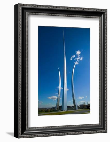 Three soaring spires of Air Force Memorial at One Air Force Memorial Drive, Arlington, Virginia...-null-Framed Photographic Print
