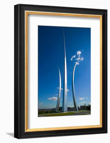 Three soaring spires of Air Force Memorial at One Air Force Memorial Drive, Arlington, Virginia...-null-Framed Photographic Print