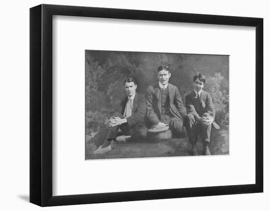 'Three Soldier Brothers', c1913, (1917)-Unknown-Framed Photographic Print