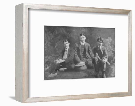 'Three Soldier Brothers', c1913, (1917)-Unknown-Framed Photographic Print