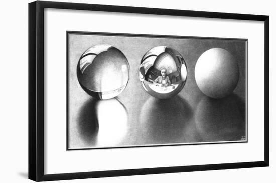 Three Spheres II-M. C. Escher-Framed Art Print