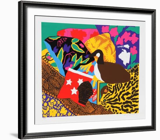 Three Stars-Hunt Slonem-Framed Serigraph