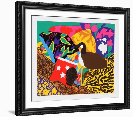 Three Stars-Hunt Slonem-Framed Serigraph