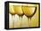 Three Stemmed Gasses of White Wine-Steve Lupton-Framed Premier Image Canvas