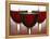 Three Stemmed Glasses of Red Wine-Steve Lupton-Framed Premier Image Canvas