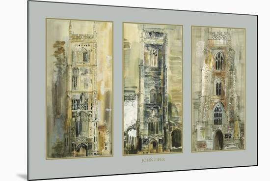 Three Suffolk Towers-John Piper-Mounted Giclee Print