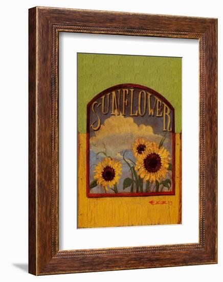 Three Sunflowers-Thomas LaDuke-Framed Art Print