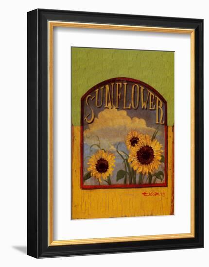 Three Sunflowers-Thomas LaDuke-Framed Art Print