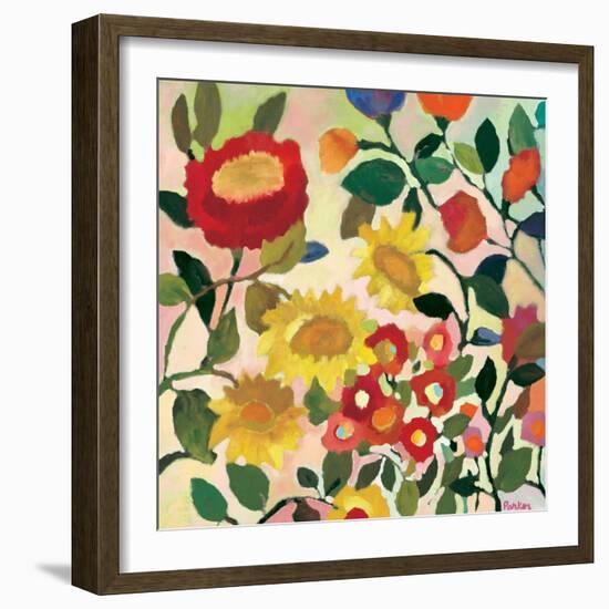 Three Sunflowers-Kim Parker-Framed Giclee Print