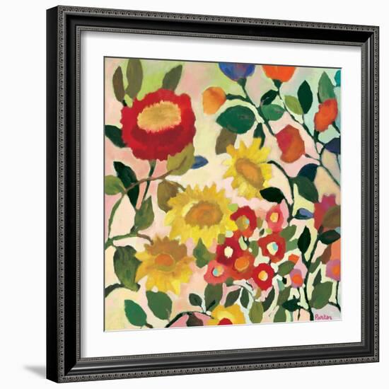 Three Sunflowers-Kim Parker-Framed Giclee Print