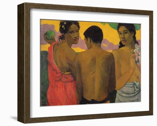 Three Tahitians, 1899-Paul Gauguin-Framed Giclee Print