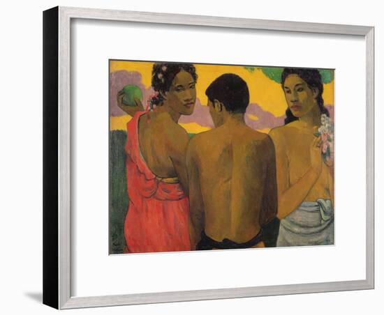 Three Tahitians, 1899-Paul Gauguin-Framed Giclee Print