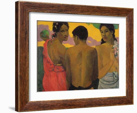 Three Tahitians, 1899-Paul Gauguin-Framed Giclee Print