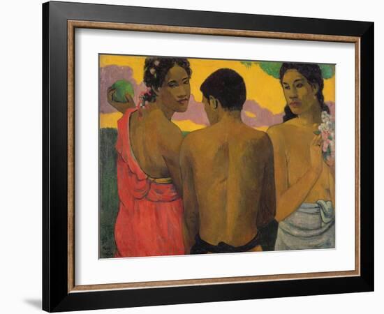 Three Tahitians, 1899-Paul Gauguin-Framed Giclee Print