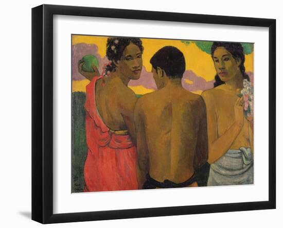 Three Tahitians, 1899-Paul Gauguin-Framed Giclee Print