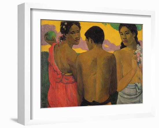 Three Tahitians, 1899-Paul Gauguin-Framed Giclee Print