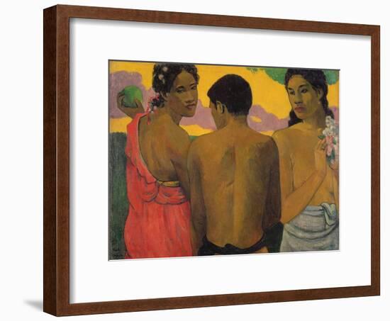 Three Tahitians, 1899-Paul Gauguin-Framed Giclee Print