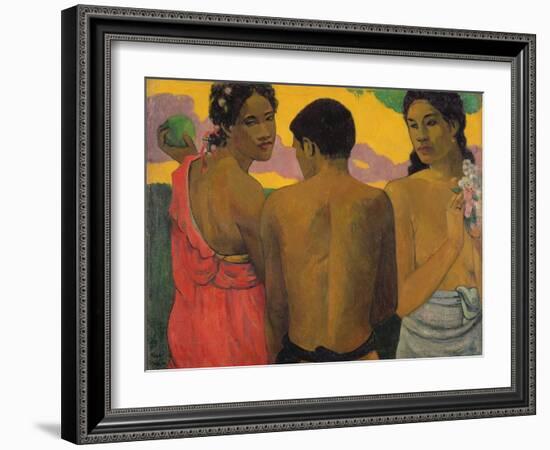 Three Tahitians, 1899-Paul Gauguin-Framed Giclee Print