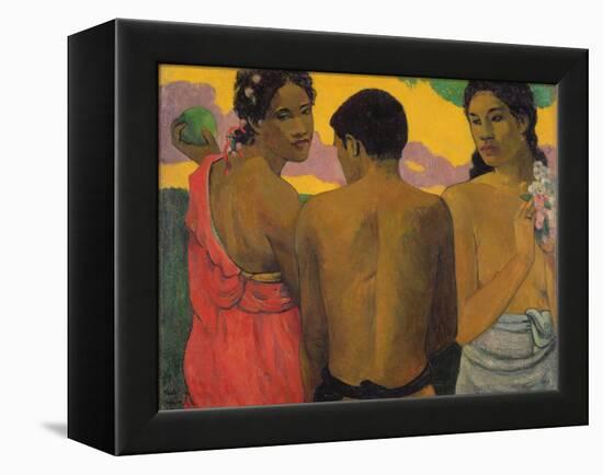 Three Tahitians, 1899-Paul Gauguin-Framed Premier Image Canvas