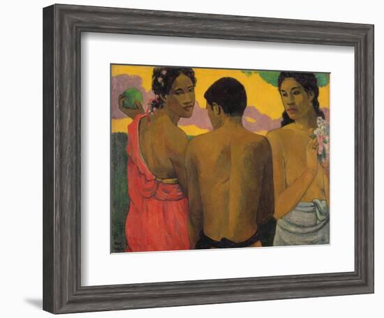 Three Tahitians, 1899-Paul Gauguin-Framed Giclee Print