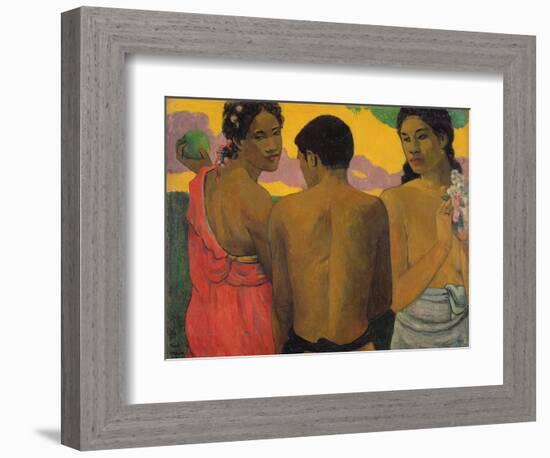 Three Tahitians, 1899-Paul Gauguin-Framed Giclee Print