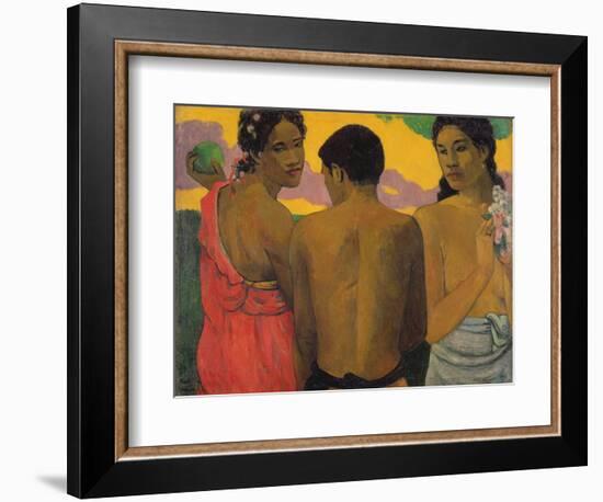 Three Tahitians, 1899-Paul Gauguin-Framed Giclee Print