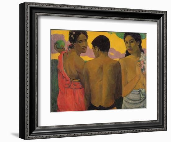 Three Tahitians, 1899-Paul Gauguin-Framed Giclee Print