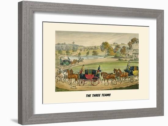 Three Teams-Henry Thomas Alken-Framed Art Print