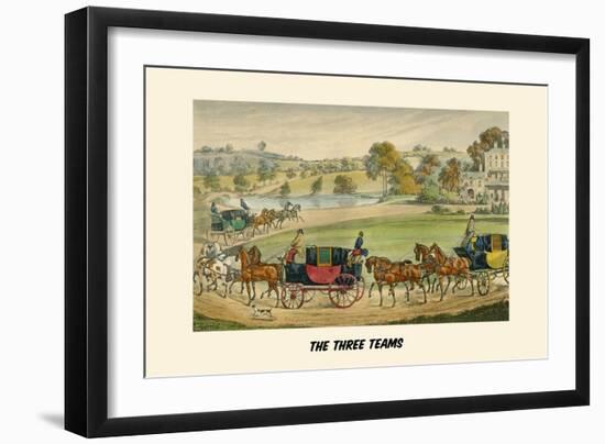 Three Teams-Henry Thomas Alken-Framed Art Print