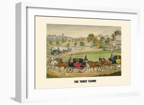 Three Teams-Henry Thomas Alken-Framed Art Print