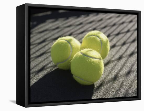 Three Tennis Balls-null-Framed Premier Image Canvas