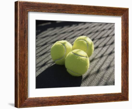 Three Tennis Balls-null-Framed Photographic Print