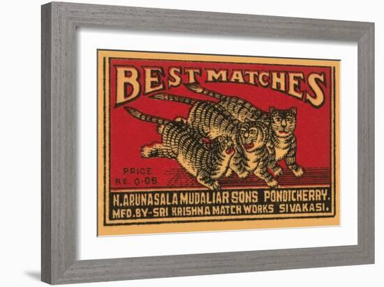 Three Tiger - Best Matches-null-Framed Art Print