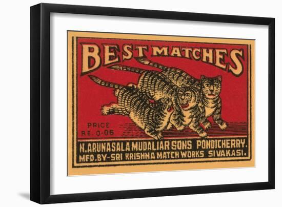 Three Tiger - Best Matches-null-Framed Art Print