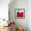 Three Tiny Windows in Red Wall-Gilbert Claes-Framed Giclee Print displayed on a wall