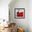 Three Tiny Windows in Red Wall-Gilbert Claes-Framed Giclee Print displayed on a wall