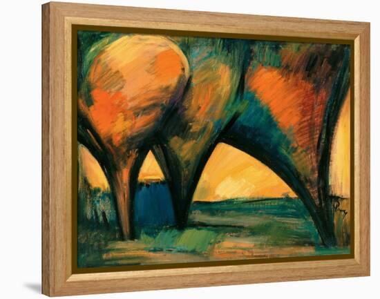 Three Trees, 1965-Emil Parrag-Framed Premier Image Canvas