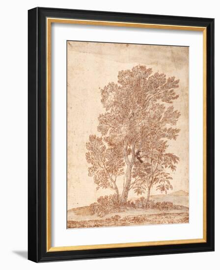 Three Trees-Claude Lorraine-Framed Giclee Print