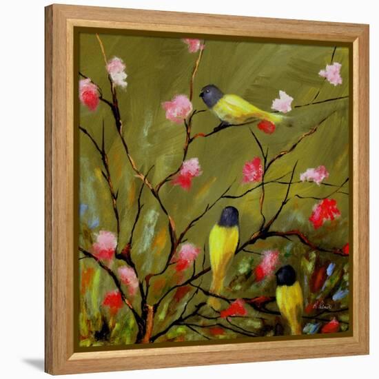 Three Tweets-Ruth Palmer-Framed Stretched Canvas