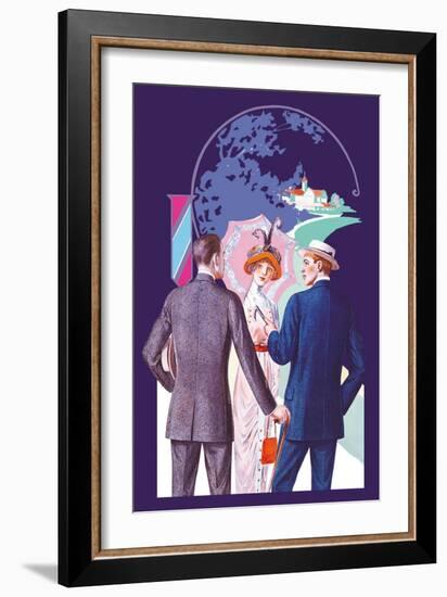 Three Types of Backs for Sack Suits-null-Framed Art Print