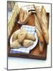 Three Types of Bread on a Tray-Peter Medilek-Mounted Photographic Print