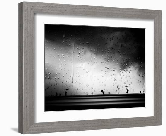 Three Umbrellas-Josh Adamski-Framed Photographic Print