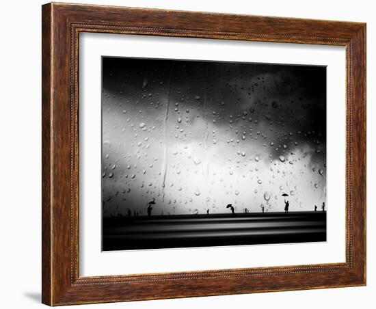 Three Umbrellas-Josh Adamski-Framed Photographic Print