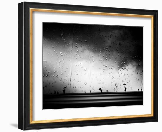 Three Umbrellas-Josh Adamski-Framed Photographic Print