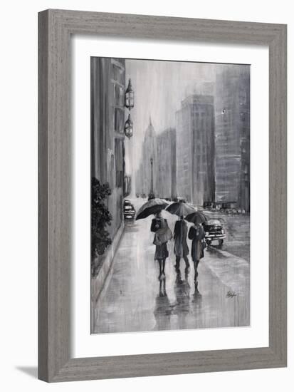 Three Umbrellas-Farrell Douglass-Framed Giclee Print