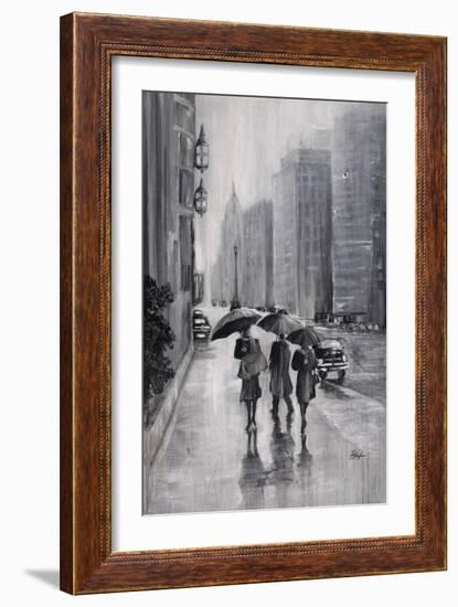 Three Umbrellas-Farrell Douglass-Framed Giclee Print