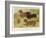 Three Varieties of Dachshund, Smooth Red and Black-And-Tan-Vero Shaw-Framed Art Print