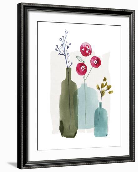 Three Vases-Kelly Ventura-Framed Giclee Print